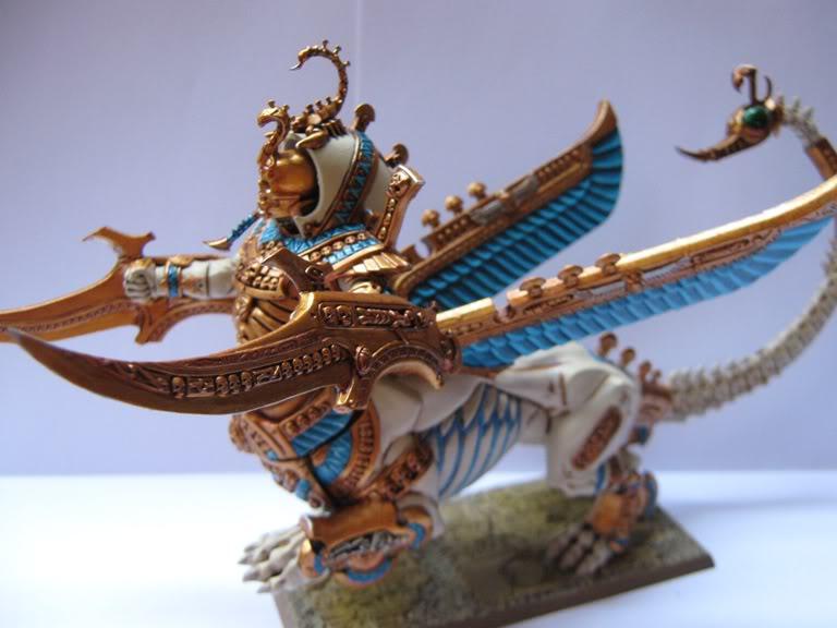 Figurine Warhammer Tomb Kings Necrosphinx/Warsphinx – Boîte D'origine 94-09